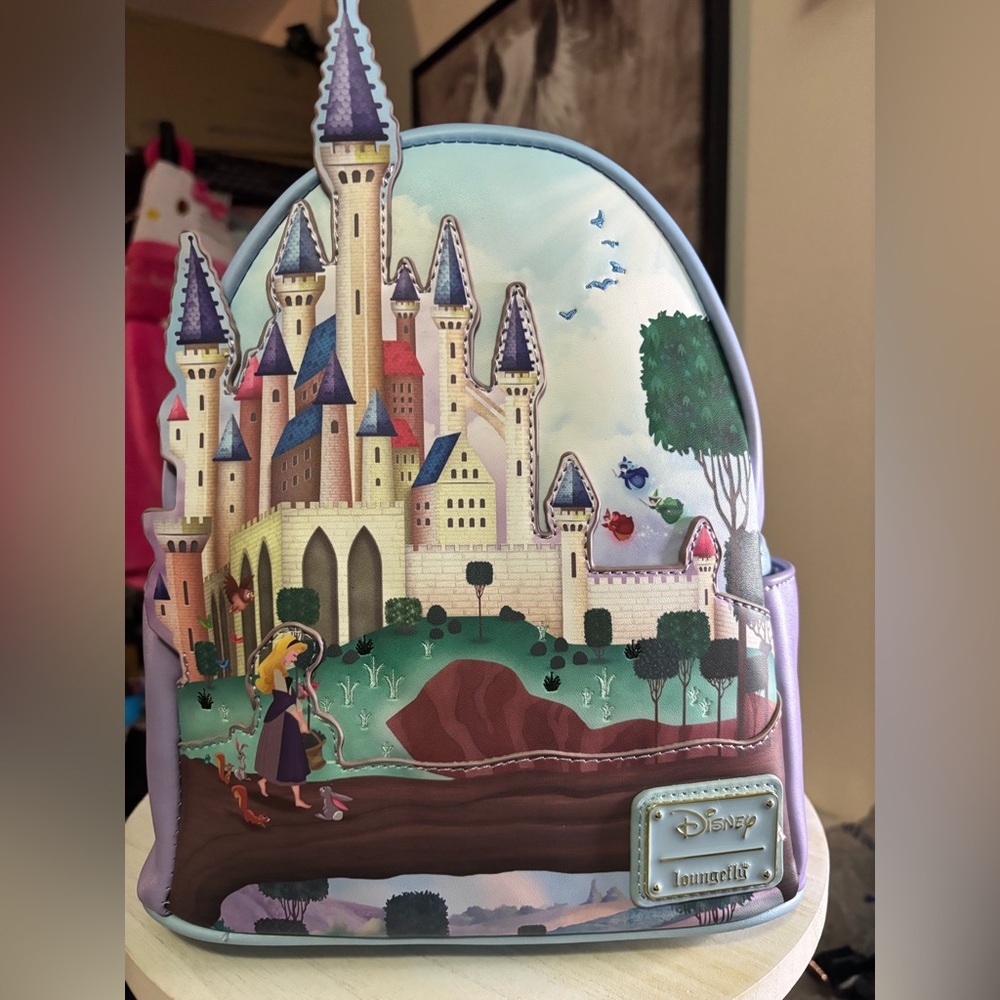Loungefly sleeping beauty Castle series, mini backpack